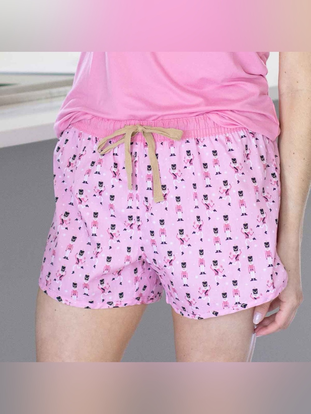 Royal Standard Pink Nutcracker Sleep Shorts